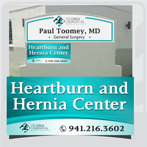 Signage for Heartburn and Hernia Center