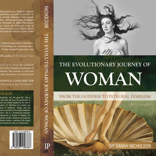 Create a book cover for an evolutionary history of women