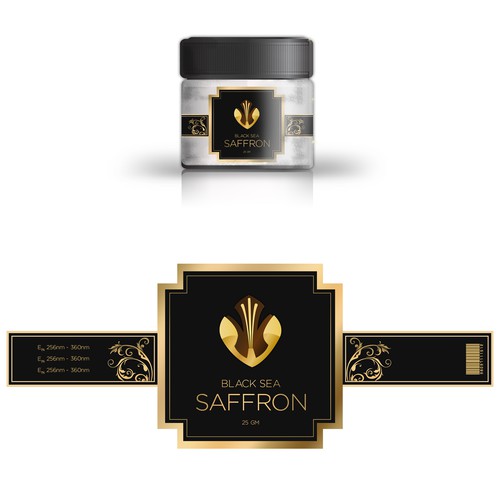 Luxury packaging design for BlackSeaSaffron.com