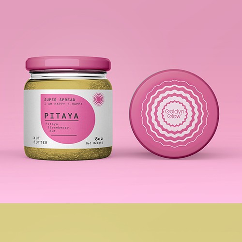 Label Design for nut butter jar.