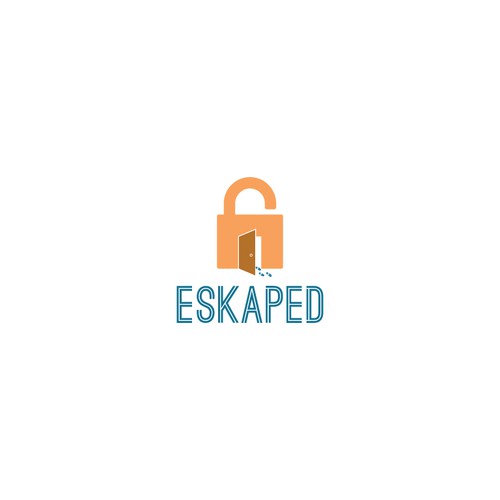 Create a simple, curiosity building logo for an Escape room.