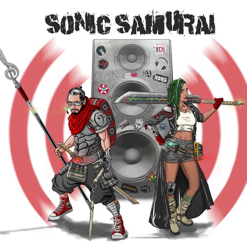 Sonic Samurai , winner illustration for music video