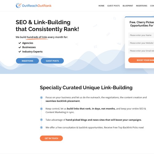 SEO / Marketing agency website redesign.