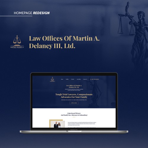 Lawfirm Homepage Redesign