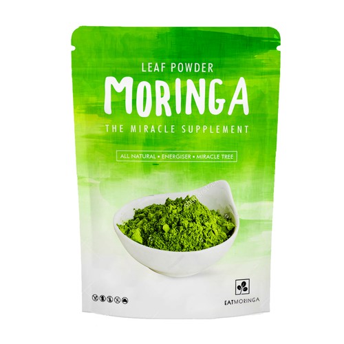 Pouch design concept for Moringa Leaf Powder