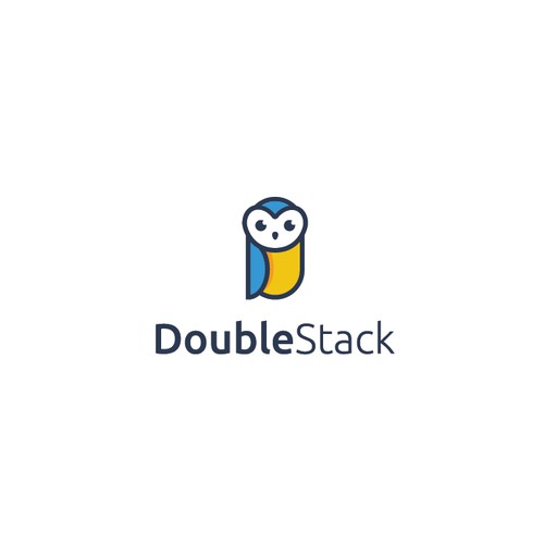 Playful logo for DoubleStack