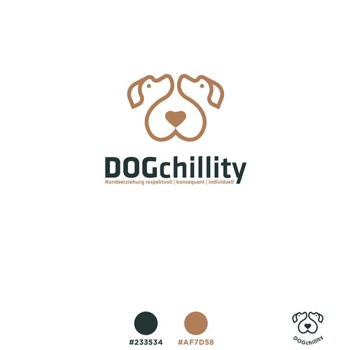 Logo Design for DOGchillity a Dog Training School