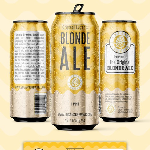 BlondeAle Beer Label Design