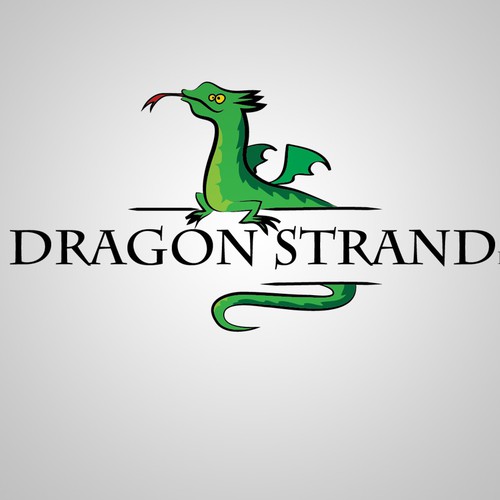 Dragon-themed logo for a reptile supply company
