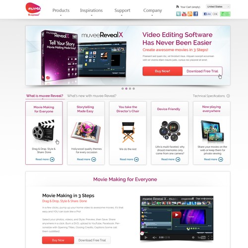 New website design wanted for Muvee