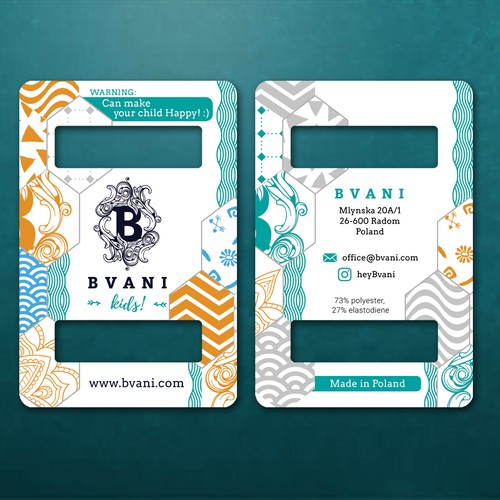 Belt Label Design for Bvani 