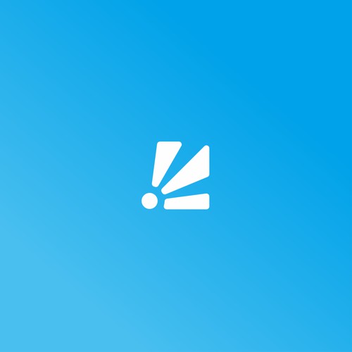 E and sun logo concept
