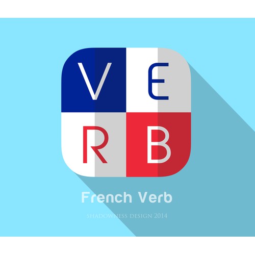 Icon for educational (French verbs) iPhone app