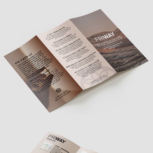 Tri-fold flyer design for Friway