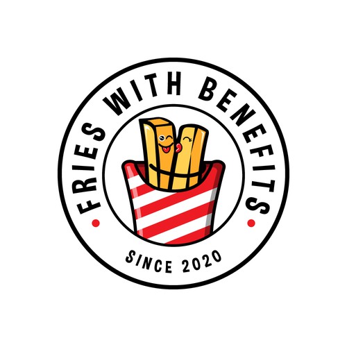 French Fries Food truck Logo