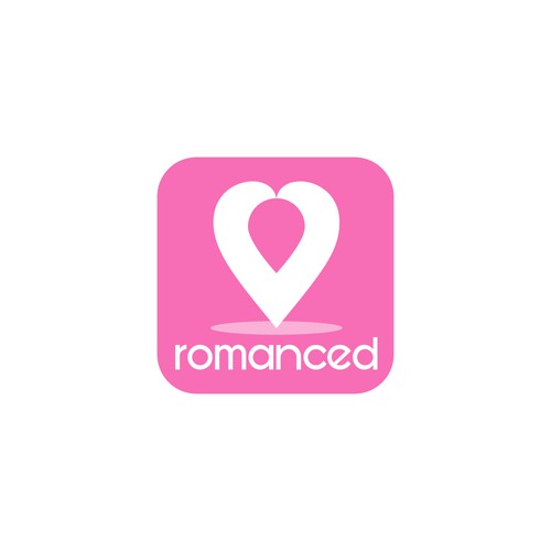 Simple romantic logo for Romanced