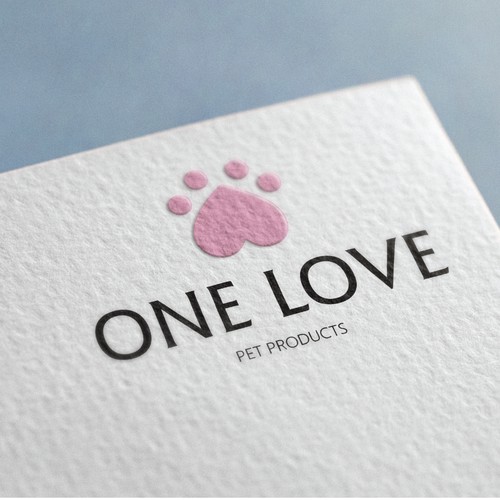  Logo for pet shop "One Love"