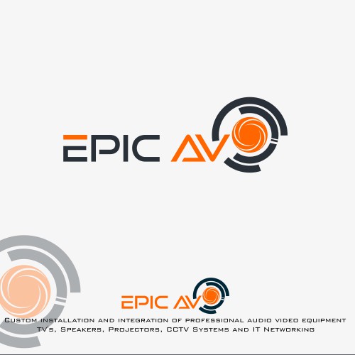 create an eye catching logo for a high tech audio video integration company