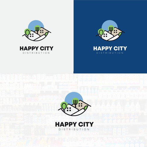 Logo concept for "happy city"