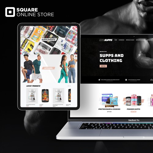 Supplement product for Square online store site