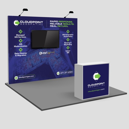 Tradeshow Booth Design for GIS Mapping Company