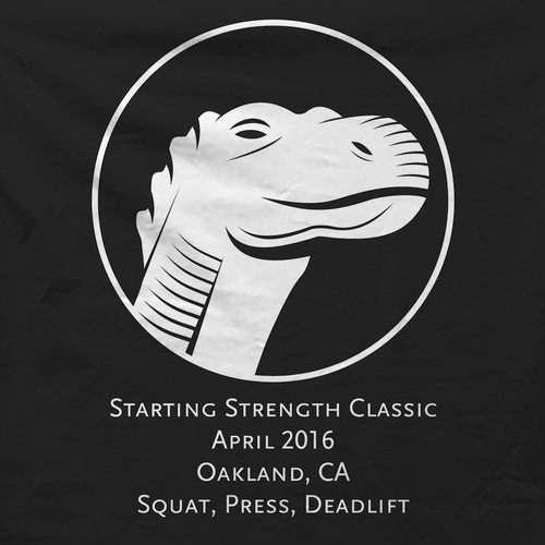 Weightlifters' event t-shirt design
