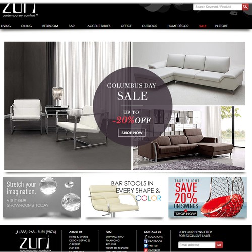 Zuri needs a new ad for homepage