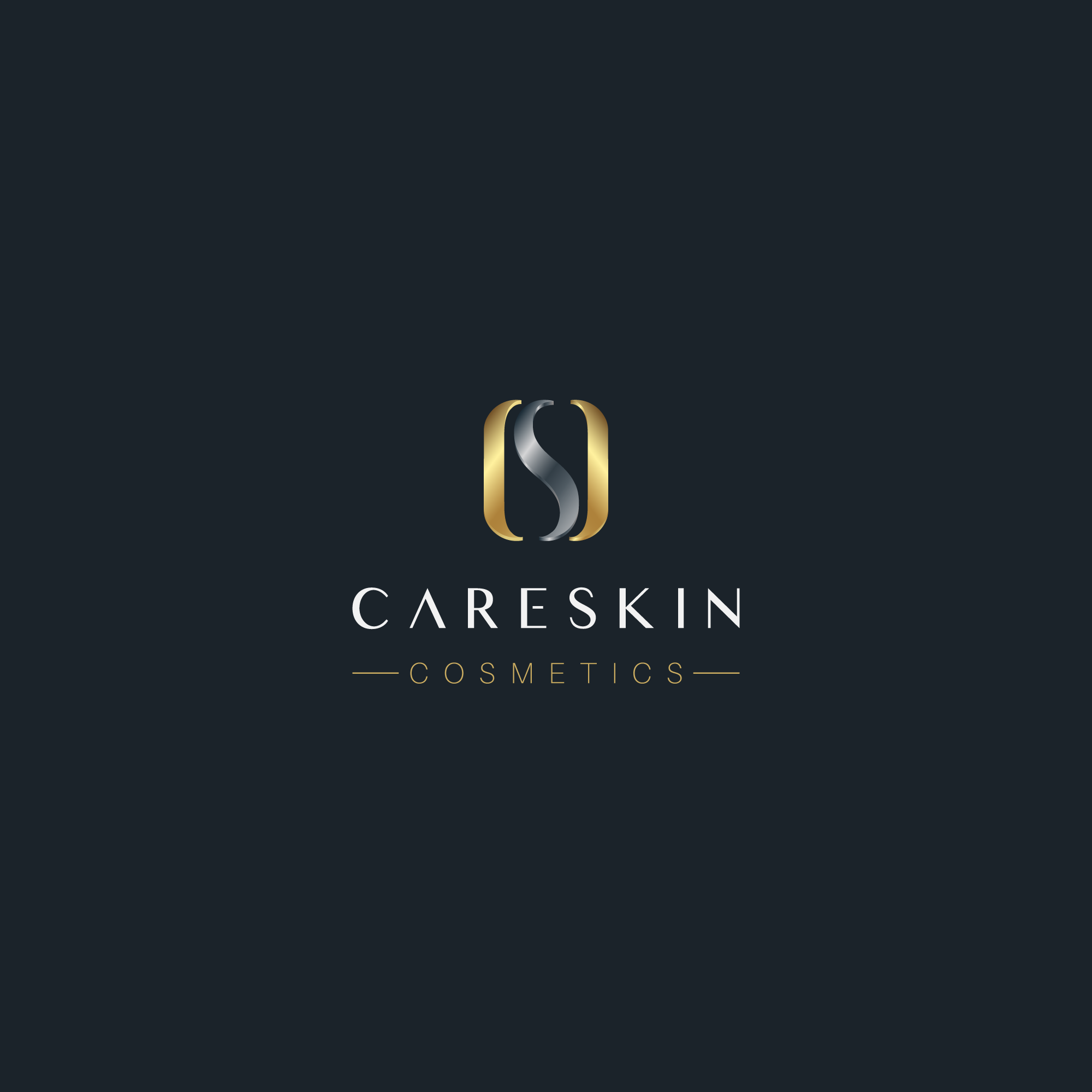 Make a beauty-logo for "CARESKIN" or CARESKIN COSMETICS
