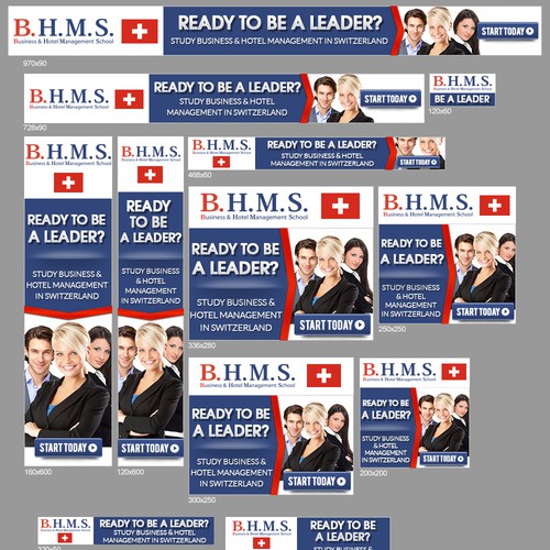 Banner Ad Design - New banner ad wanted for BHMS Business and Hotelmanagement School Switzerland