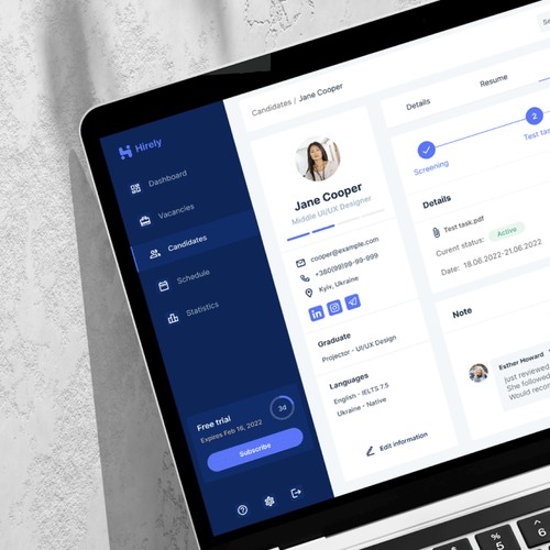 Hirely – HR CRM System