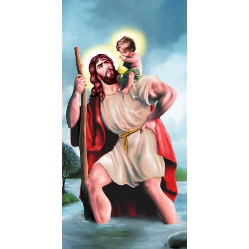 Create An Inspirational Image of St. Christopher