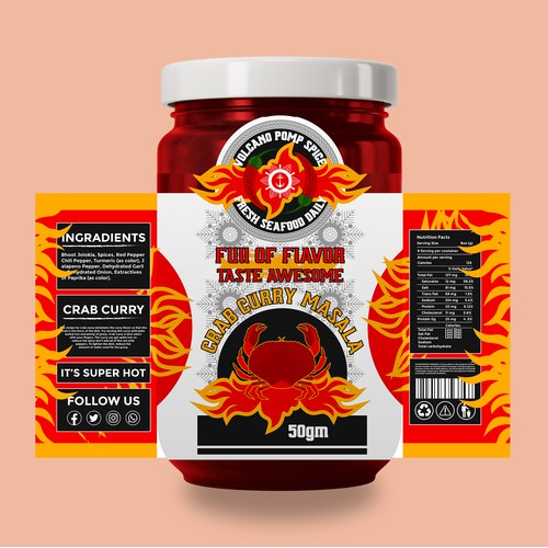 Volcano pomp masala package