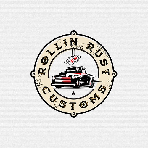 create classic vintage logo for hot rod restoration company