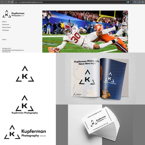 Minimalist Logo For Kupferman Photography