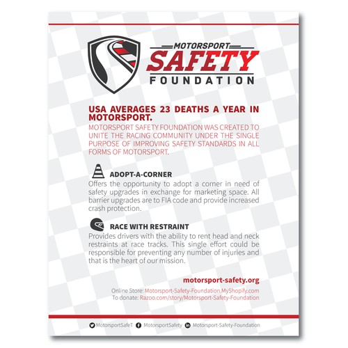  Ad to Support Motorsport Safety