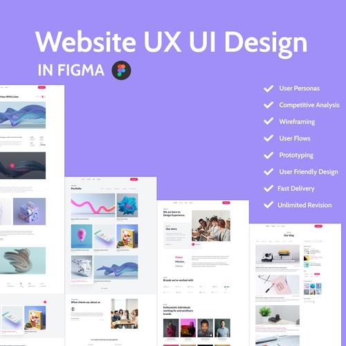 Web UX UI Design in Figma