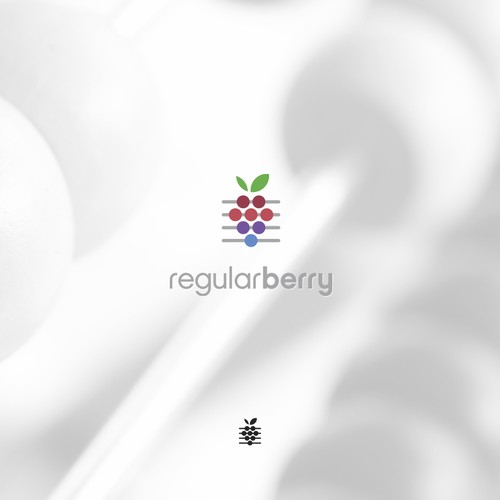 Creative berry logo for math based apps