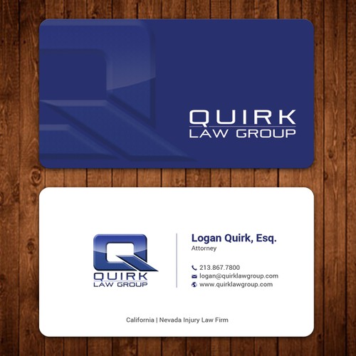 Quirky Personal Injury Firm needs Business Card refreshed