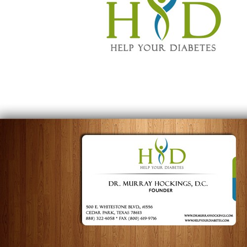 Help Help Your Diabetes with a new logo and business card