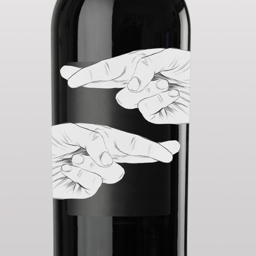 Design an eye-catching contemporary wine label for Doble Cruz