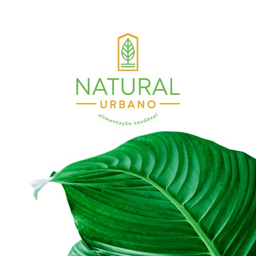 Modern logo for a natural food&drink brand
