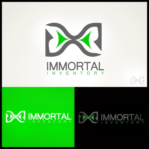 Create a thought provoking logo for a life extension product website "Immortal Inventory"