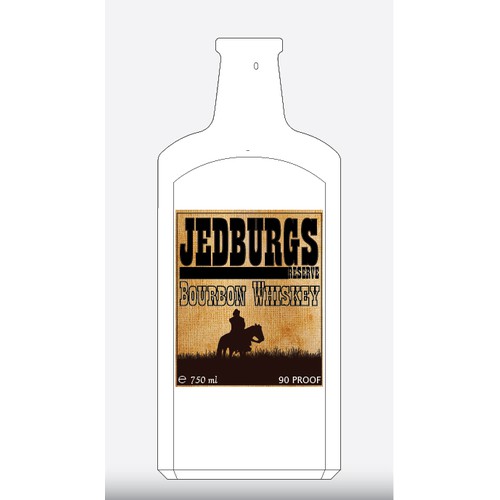 Create a premium bourbon label for Jedburgs