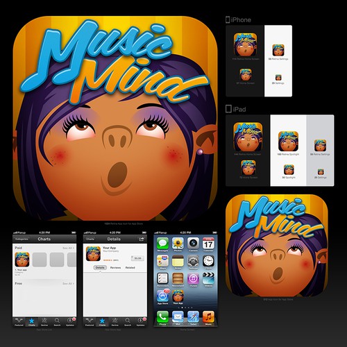 Create an Android/iPhone App Icon For MusicMind