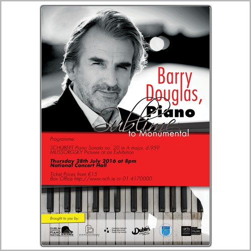 Poster for a piano concert 