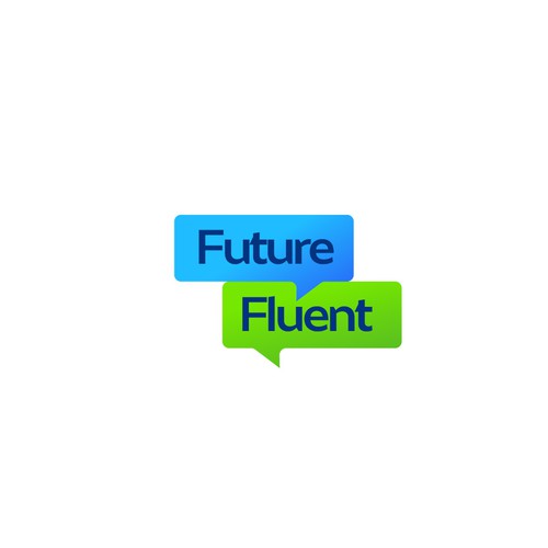 Modern Logo design for Future Fluent, a podcast emphasizing culture in the age of Ai