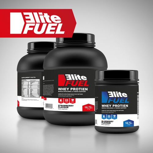 Supplement design label design concept & mockup / render.