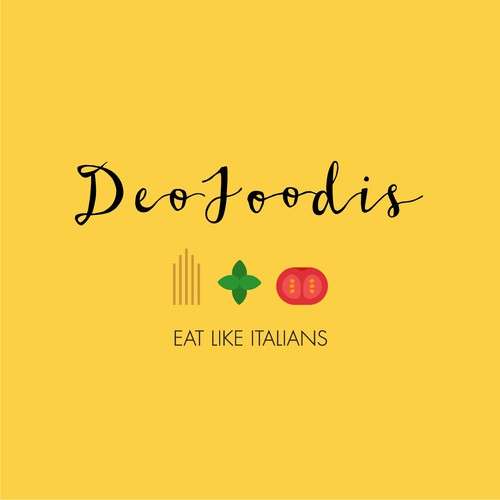 Logo for an Italian food website