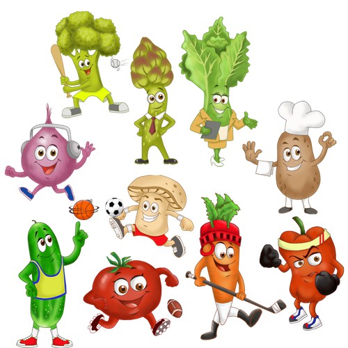 Veggies Mascots