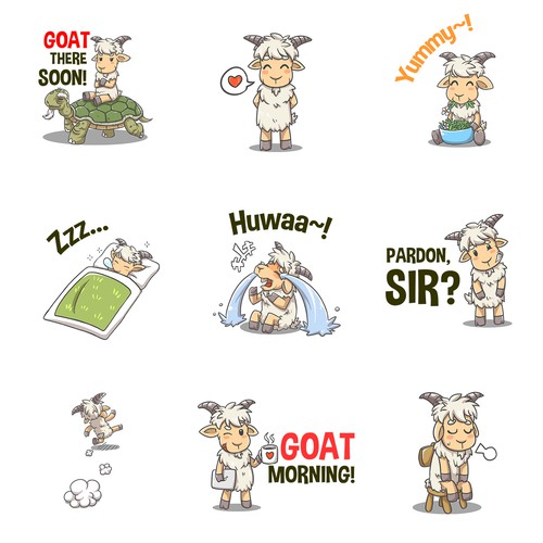 Sassy Goat Sticker Pack
